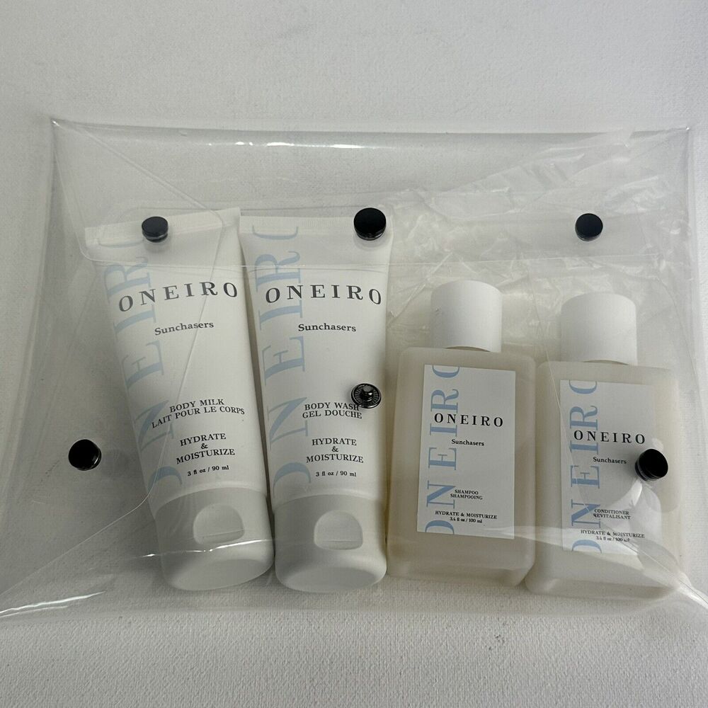 ONEIRO Sunchasers Ready Go Kit Travel Ready Clean & Vegan Personal Care Shampoo